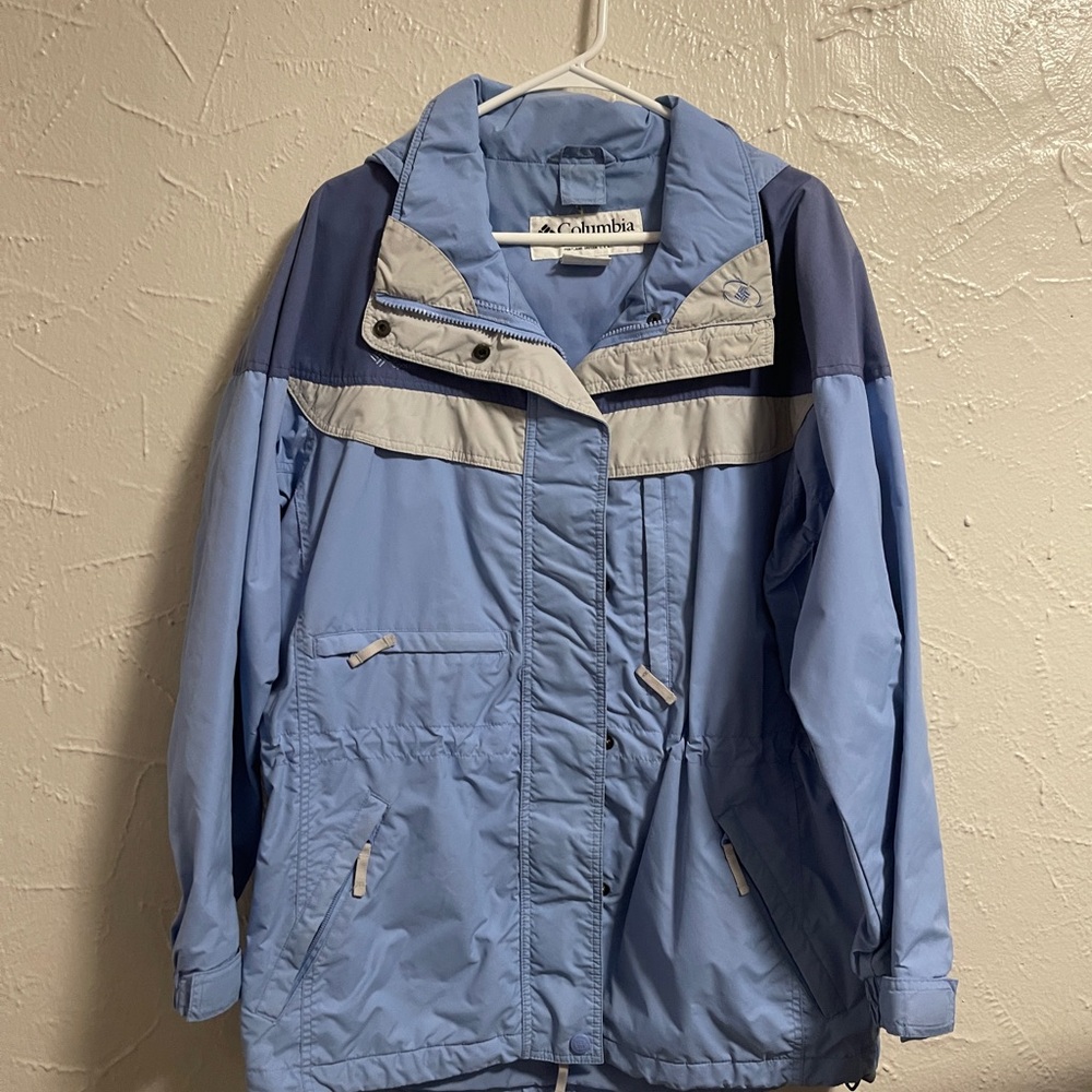 Columbia Light Blue and Gray Jacket